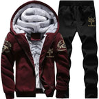 Men Sports Suit Tracksuit Hooded Sportswear