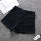 Woman High Haist Jeans Shorts Casual Pants