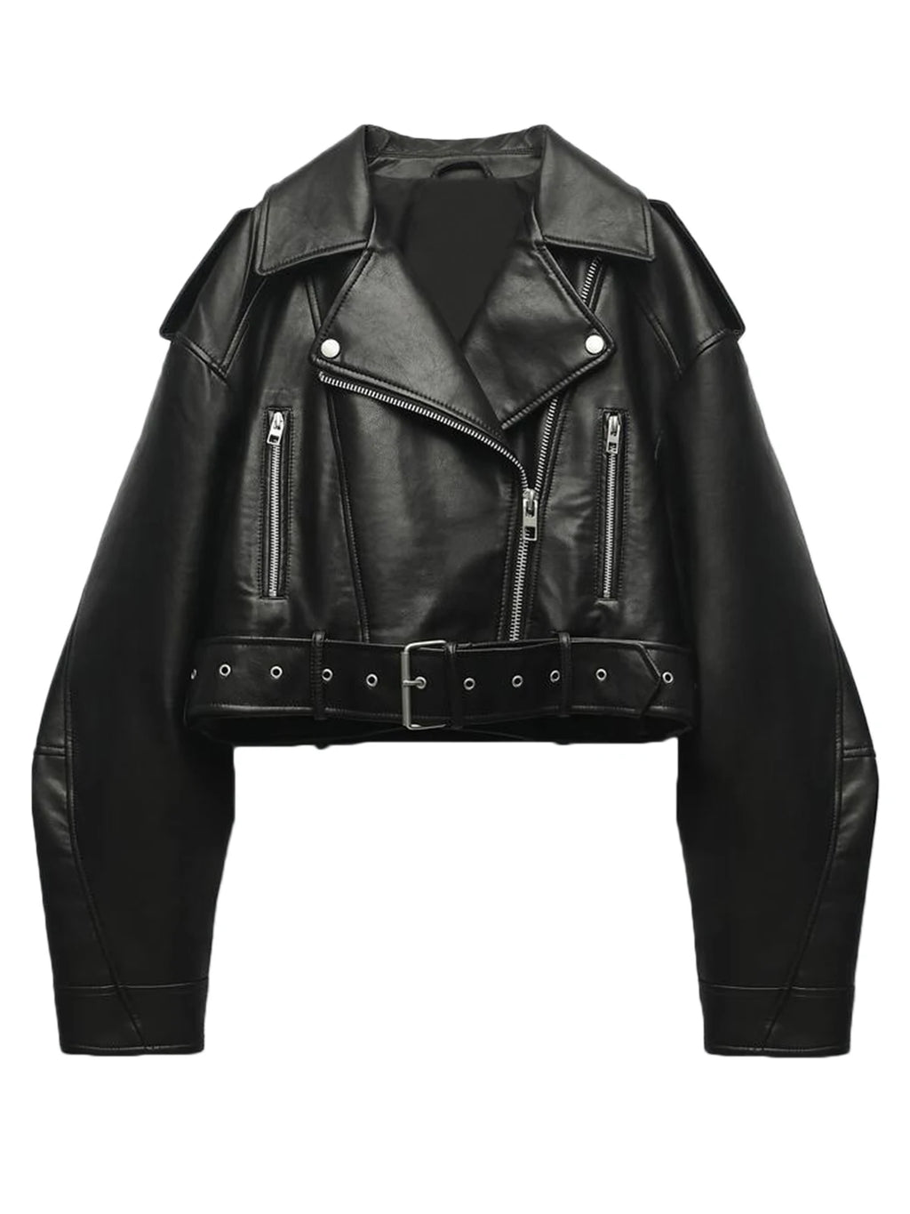 Leather Jacket High Street Motorcycle Coat