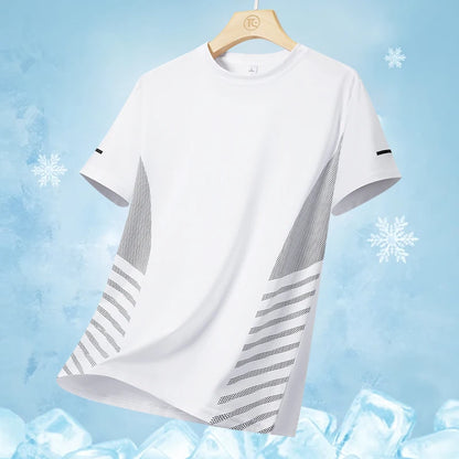 Running T-shirt Men Fitness Sports T-shirt 5XL