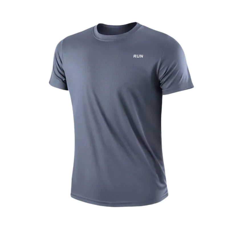 Men's Quick Dry Short Sleeve Gym Running T-Shirt