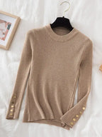 2025 sweater pullovers khaki casual autumn winter