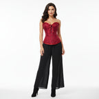 Yellow Jacquard Ruffled Top For Women