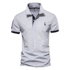 Polo Giraffe Shirt Men Quality Short Sleeve Polo Casual Business