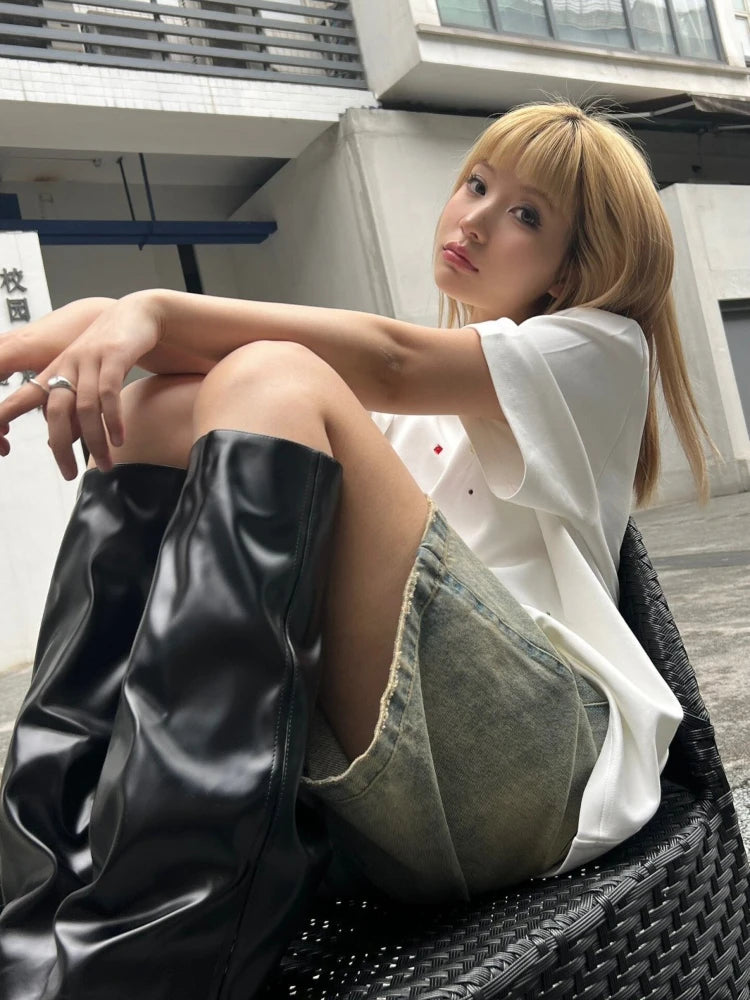 Denim Shorts Women  High Waist Clothing New