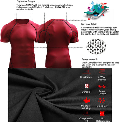 T Shirt Men Summer Sportswear Running Athletic Gym Workout Shirts