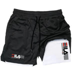 Men's Two-in-one Sports Shorts Summer Running Sportswear