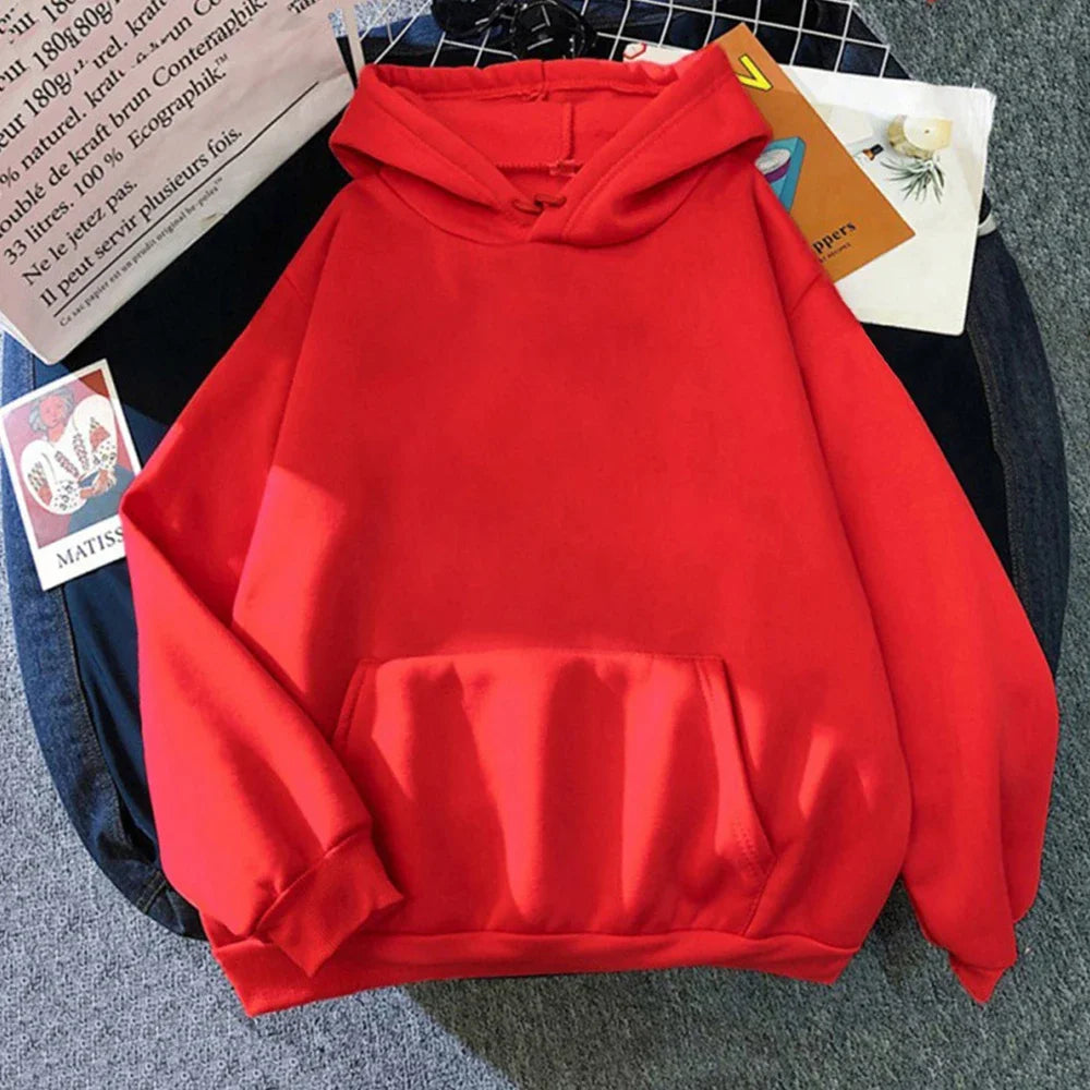 Winter Fleece Hoodies Fashion Casual Sweatshirts Men Women