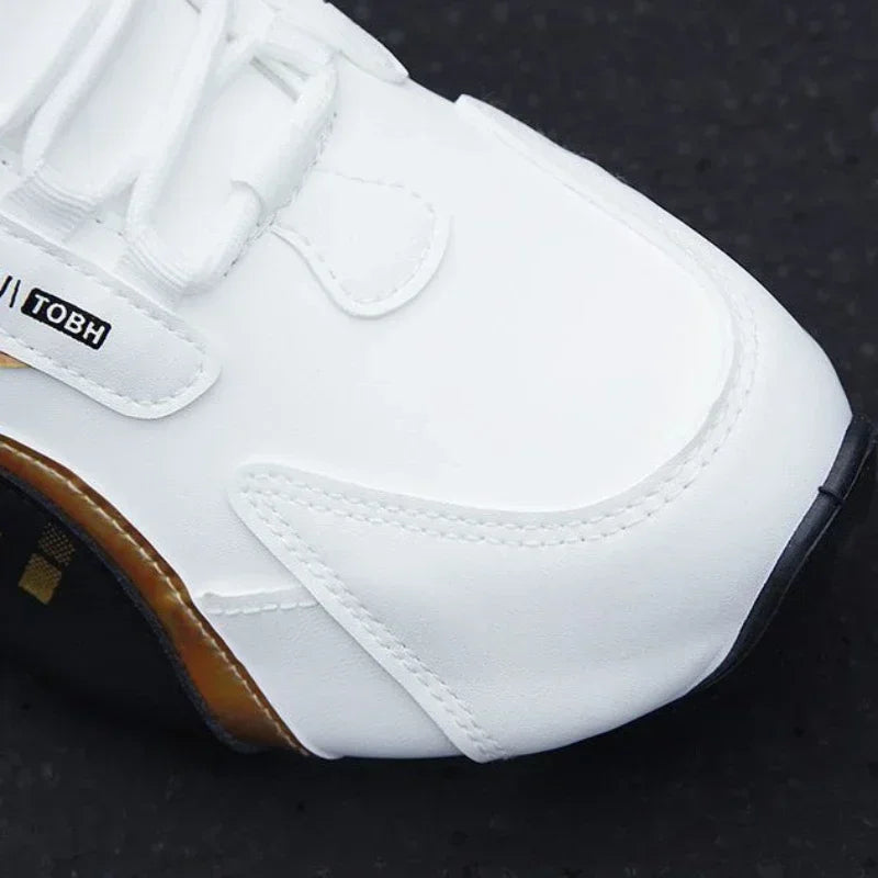 Men's Leather Waterproof Sneakers Casual Sports Shoes