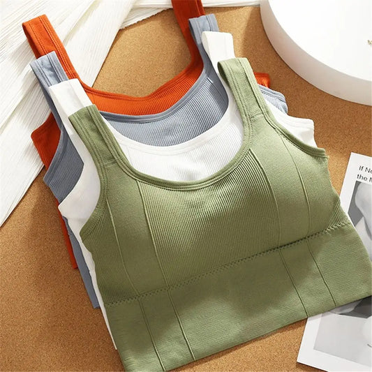 Sports Bra Anti-Sweat Fitness Top Women Seamless Yoga Bra