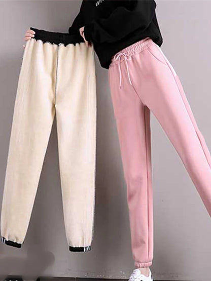 Women Winter Warm Leggings Thick Trousers  Long Thicken Pants