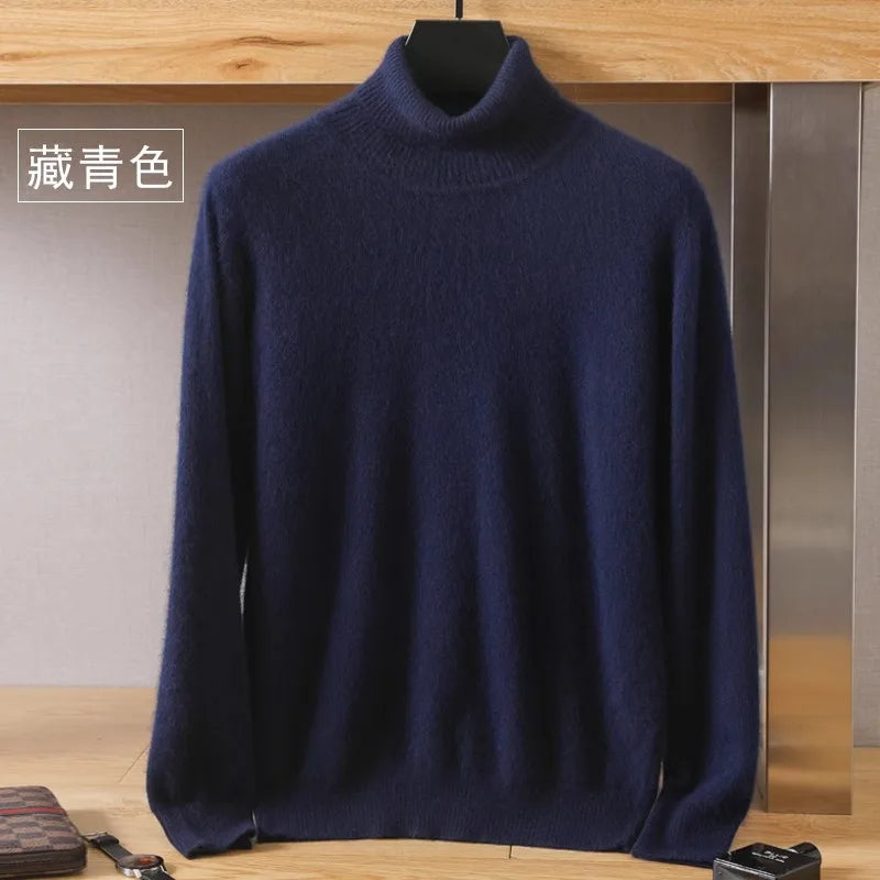 Men's Sweater High Winter New Tops Long Sleeve High-End Jumpers