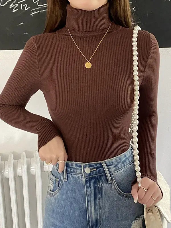 Women Sweater Knitted Soft Pullovers Cashmere