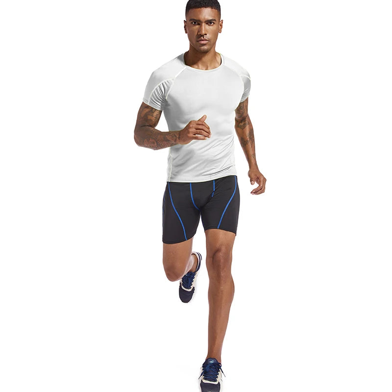 Men's Summer Skinny Tights Quick Dry Male Training Sport Shorts Jogging Gym Fitness Running Short Pants