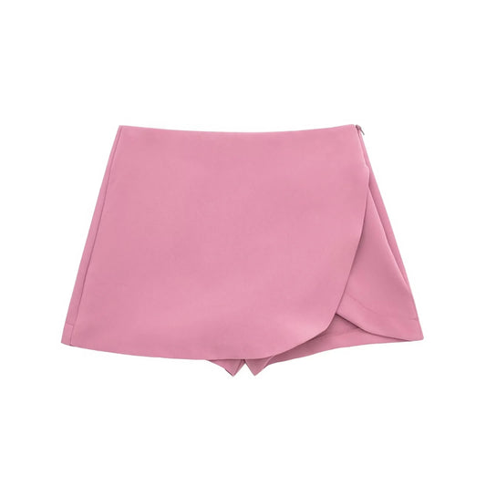 Women's Skirt Pants Mini Skirt Shorts Asymmetric Casual Off White