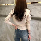 2025 Long Sleeve Fashion Women Cardigans Sweater Knitted Coat