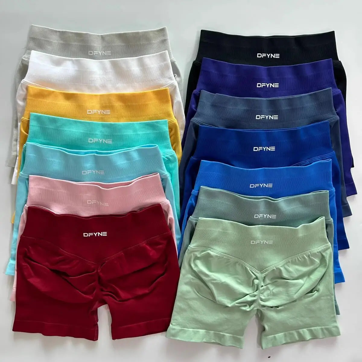 Yoga Seamless Scrunch Bum Workout Gym Booty Stretch Running Shorts