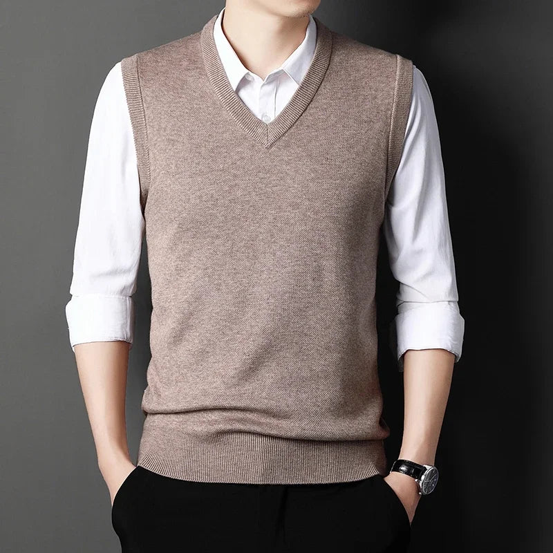 Men's Sweater Vest Casual Fashion Warm Top