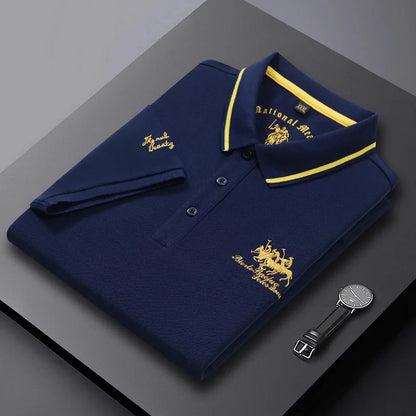 Polo Shirts Short Sleeve Shirt Luxury Top Casual Lightweight