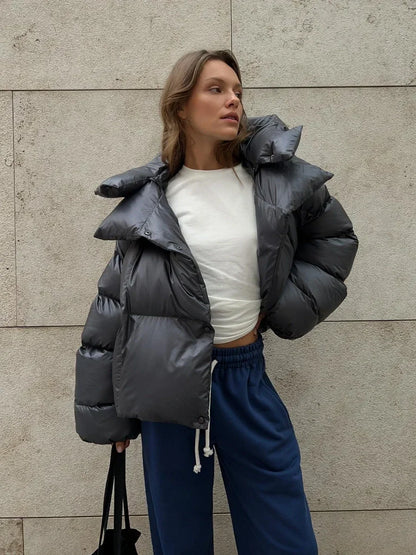 Winter Warm Cotton  Jackets Women's Loose Coat