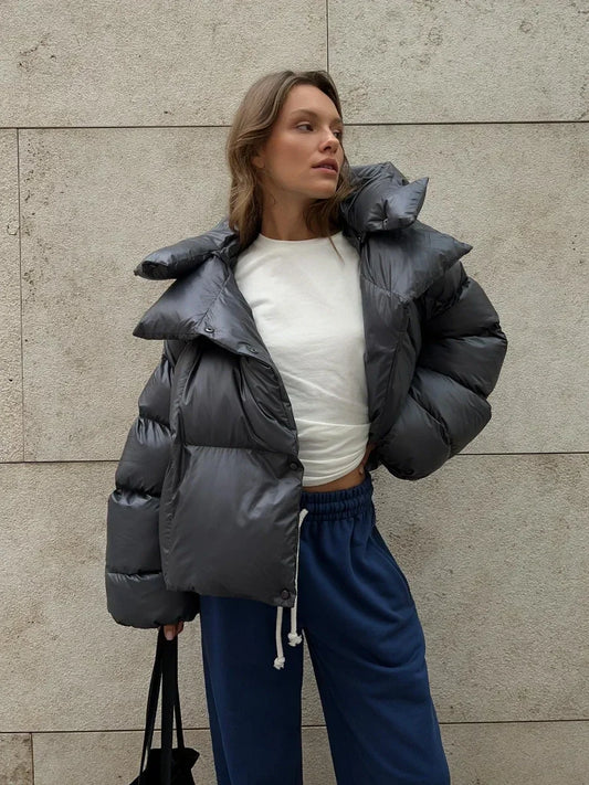 Winter Warm Cotton  Jackets Women's Loose Coat