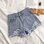 Denim Shorts Women Summer Fashion Casual High Waist