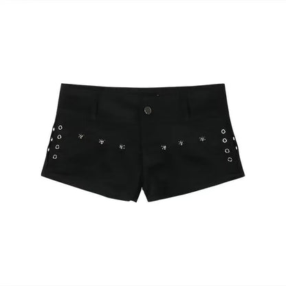 Women Streetwear Fashion 2000s Jean Shorts Denim Hot Pants