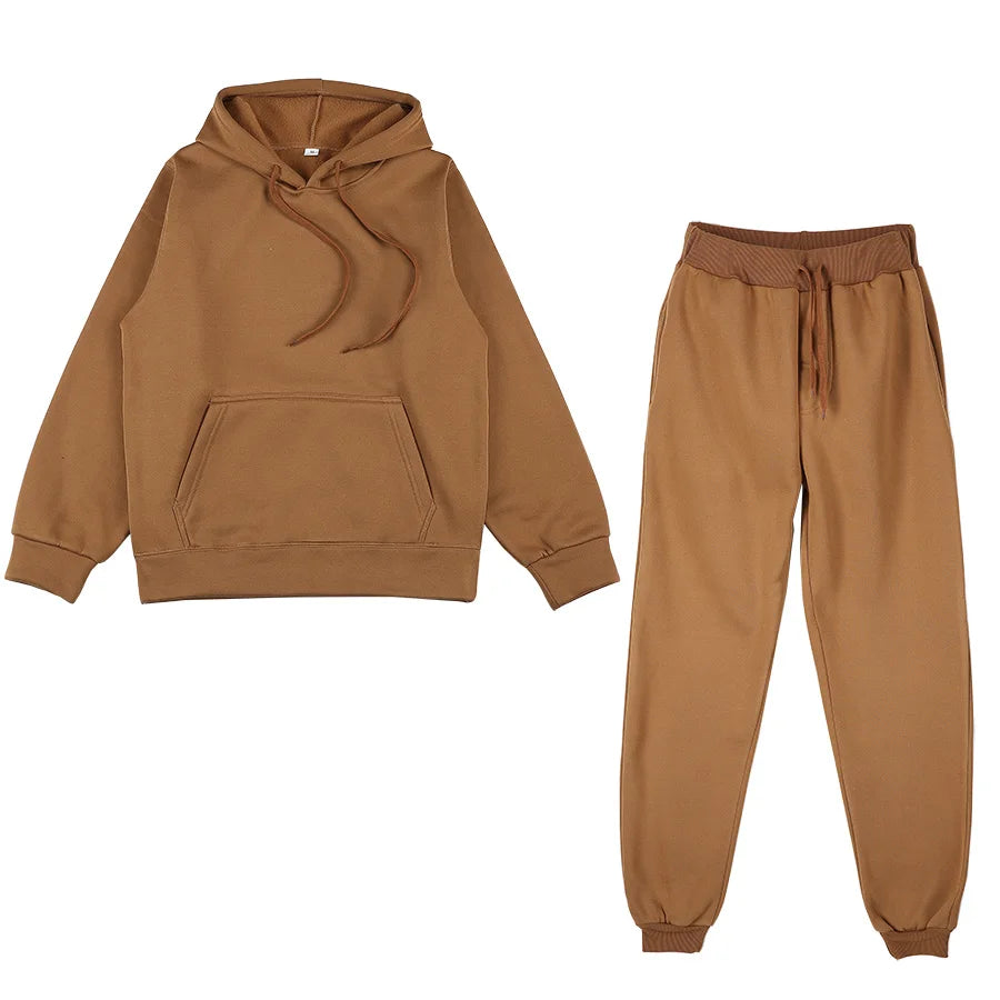 Women's Hooded Sweatshirt And Pants