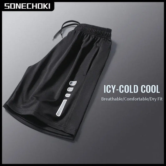 Shorts Men Striped Printing Loose Basketball Sport Shorts