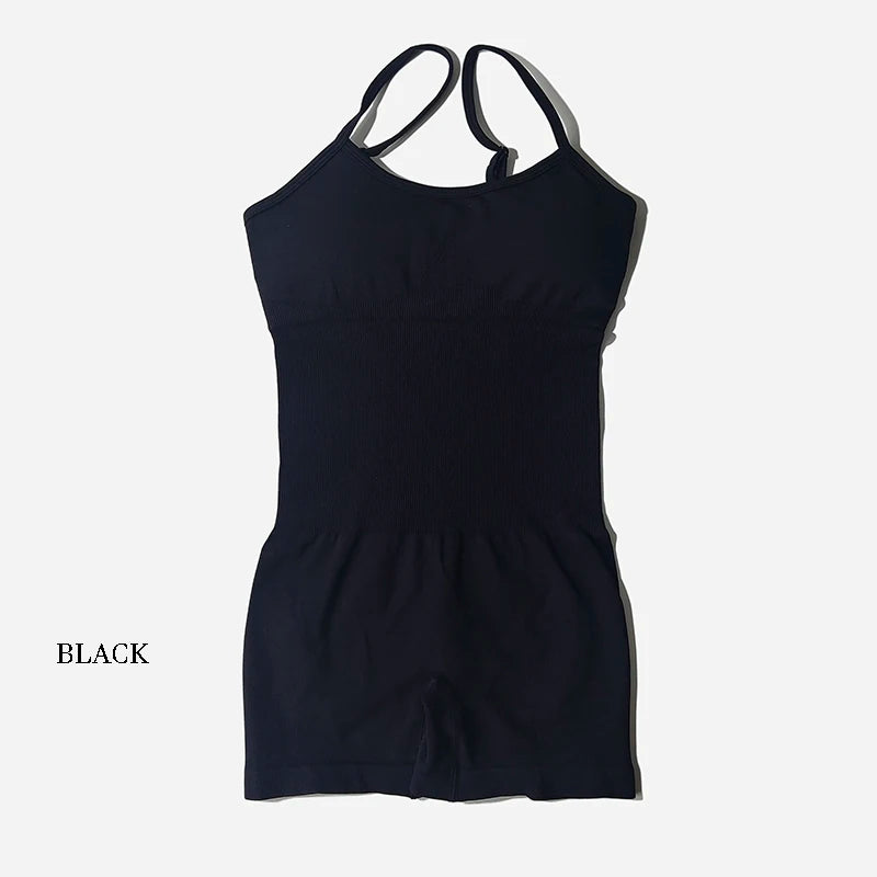 Yoga Set Women Fitness Sports Bra Workout Jump Suits Sportswear