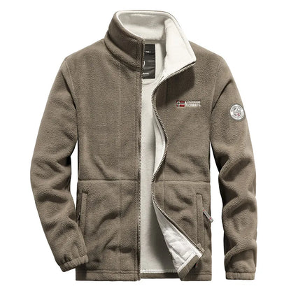 New Polar Fleece Jacket Men Sports Coat