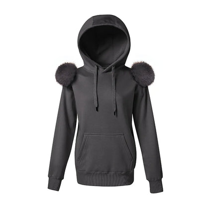 New Arrival Autumn Winter Hoodie Women Fleece Pullover With Hood