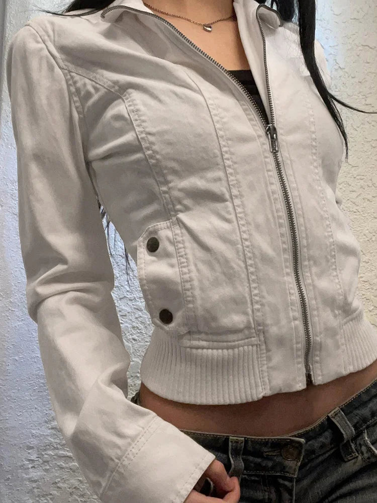 Jackets Autumn Streetwear Pockets Solid Coats