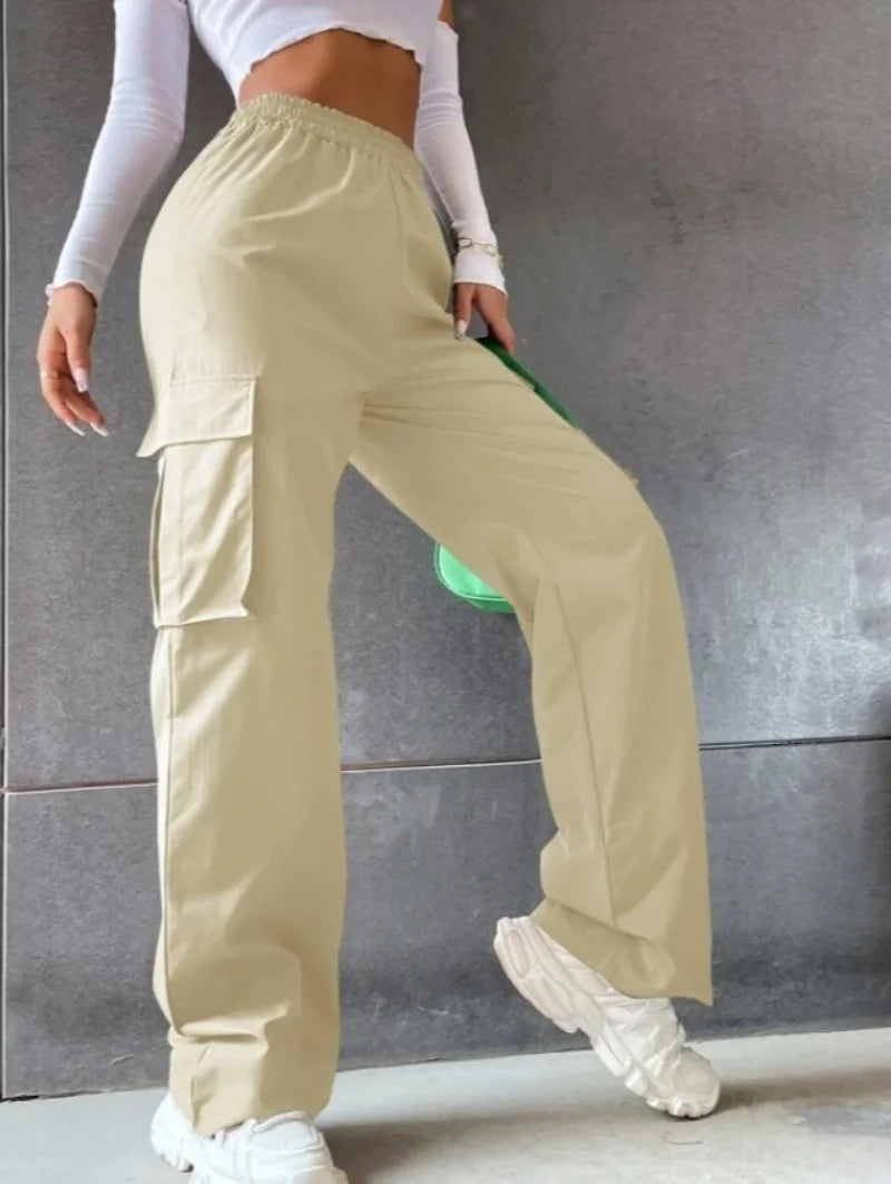 Fashion Women Baggy Joggers Cargo Pant Trousers