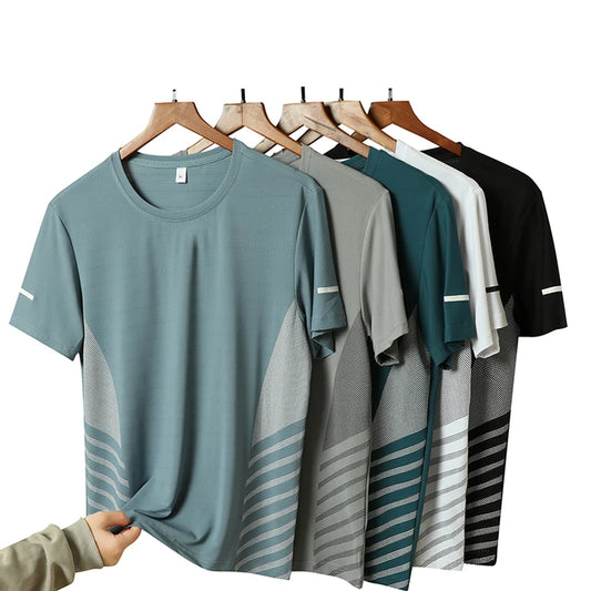 Running T-shirt Men Summer Quick Dry Short Sleeve