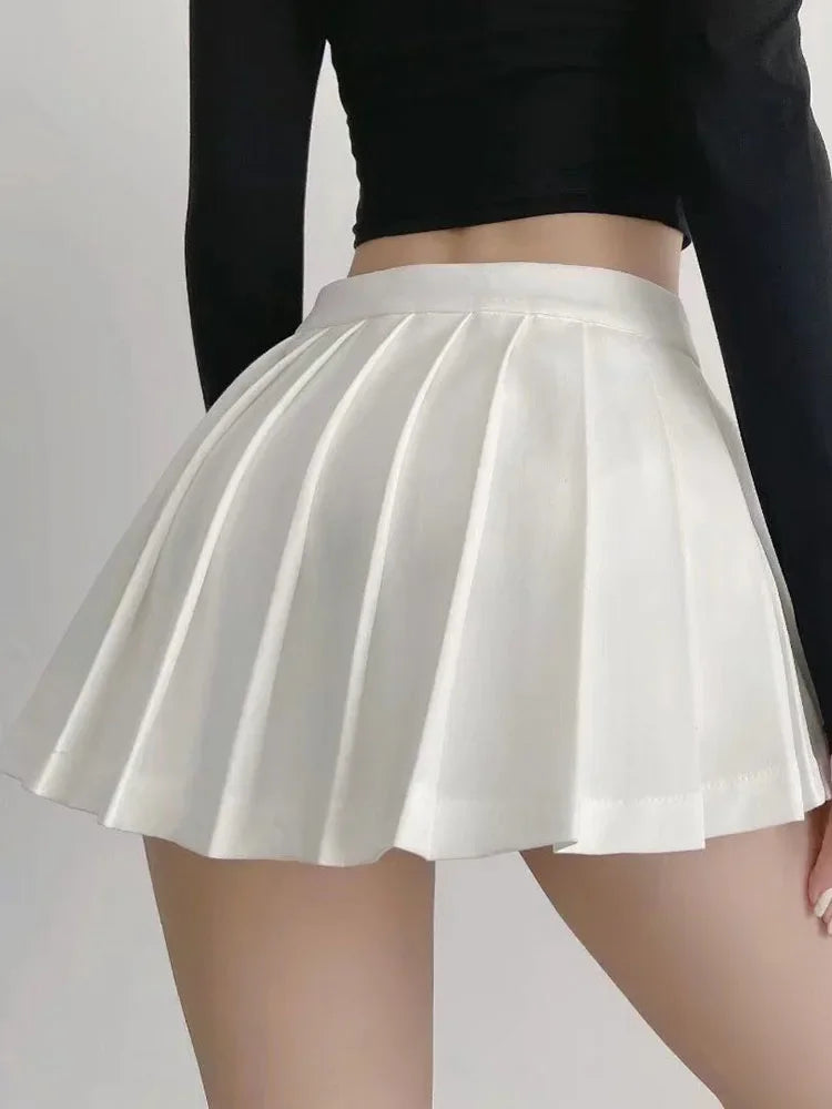 Women Skirts High Waist Summer Vintage White Designed Dance Skirt