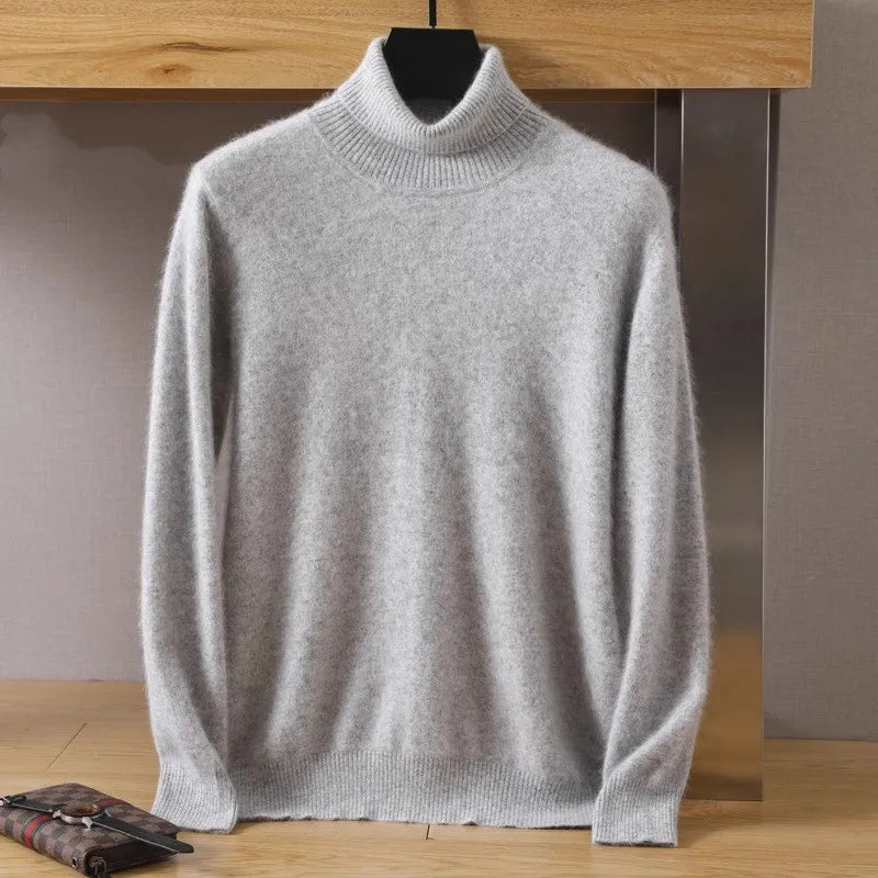 Men's Sweater High Winter New Tops Long Sleeve High-End Jumpers