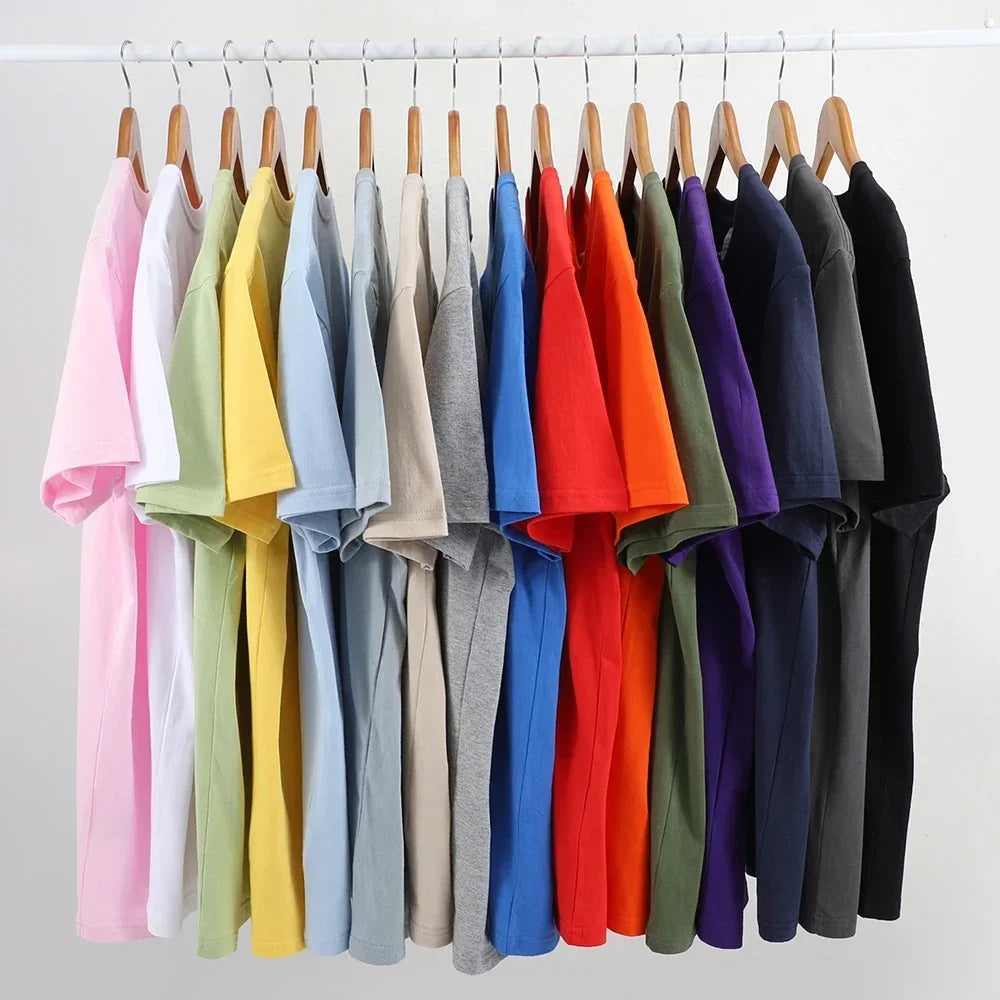 Men's T-Shirt 100% Cotton Oversized Summer Tops