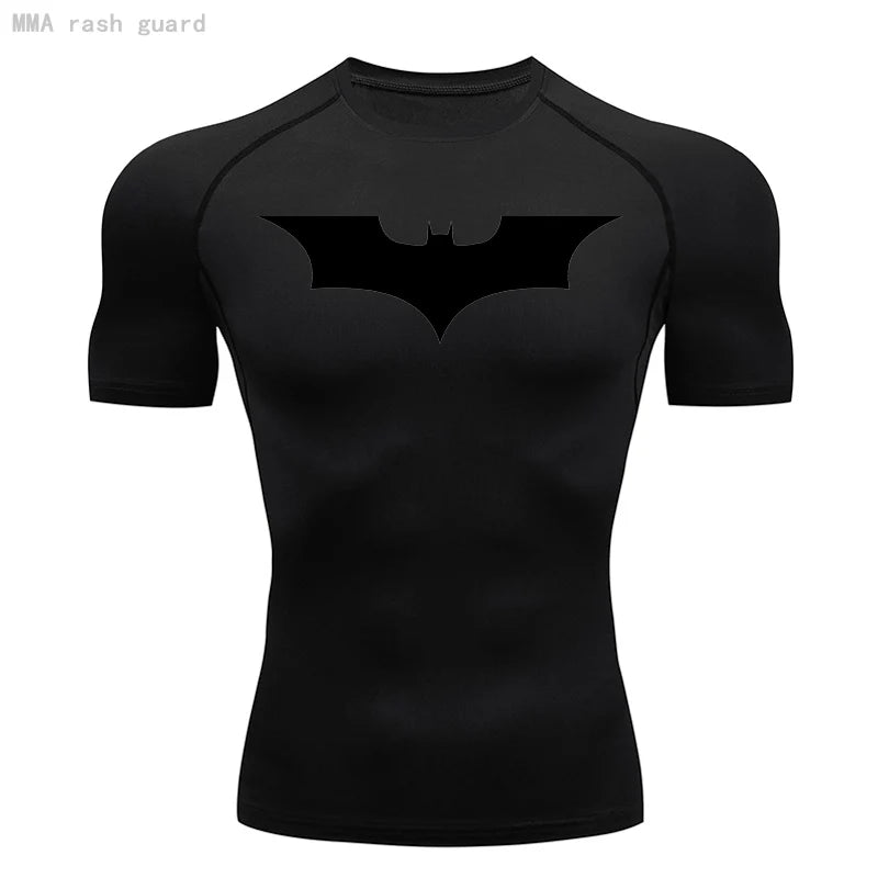 Men Short Running T Shirt Gym Sports Top Quick Dry Clothing