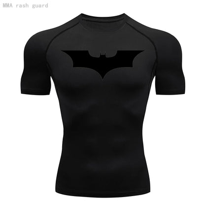 Men Short Running T Shirt Gym Sports Top Quick Dry Clothing