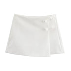 Pink White Mini Skirt For Women Summer Shorts