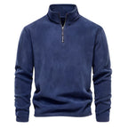 Warm Fleece Jacket for Men Zipper Neck Pullover Men's Sweatshirt