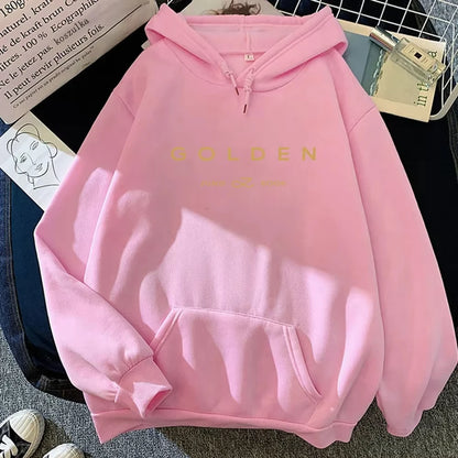 Unisex Fleece Pullover with Letter Print (Autumn/Winter)