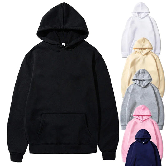 Fleece Warm Hoodies Spring Autumn Pullovers Fashion Sweatshirts Top