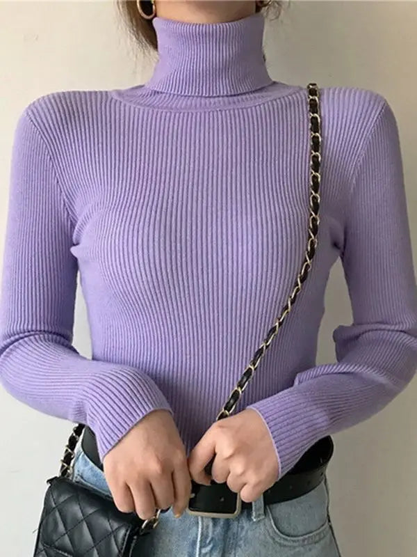 Women Sweater Knitted Soft Pullovers Cashmere