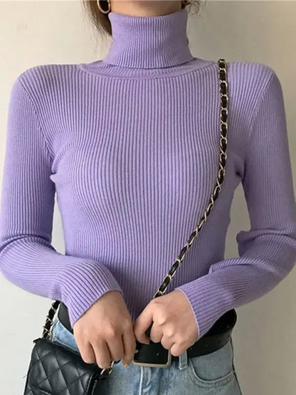 Women Sweater Knitted Soft Pullovers Cashmere