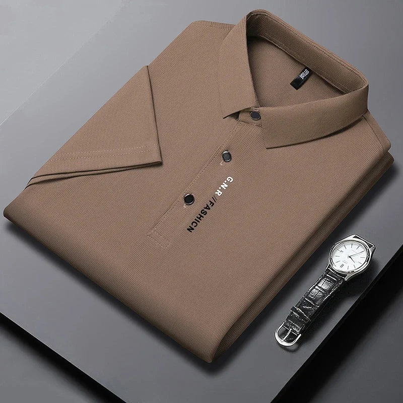 Men's Short Sleeve Solid Color Polo Shirt Top New Arrivals