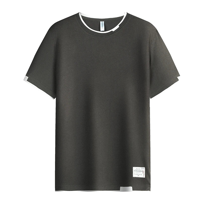 Casual T-shirt For Men Pure Cotton Breathable Fashion Short Sleeve