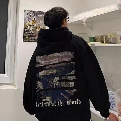 Print Hooded Sweatshirts For Men Pullover Hoodie