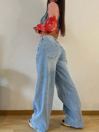 Baggy Jeans Women High Waist